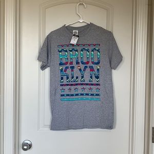 Grey shirt with “Brooklyn” design